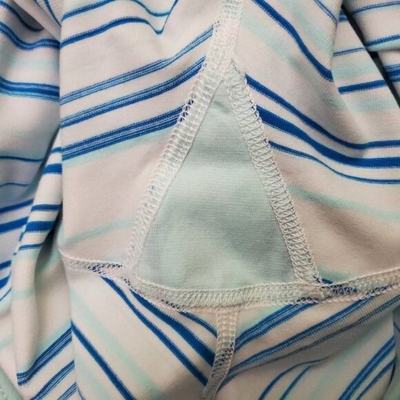 Lululemon Wunder Under Crop Candy Stripe Aquamarine Blue 4 RARE HTF - Picture 7 of 8